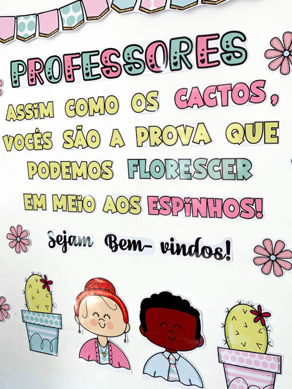 Painel Sejam Bem-vindos Professores
