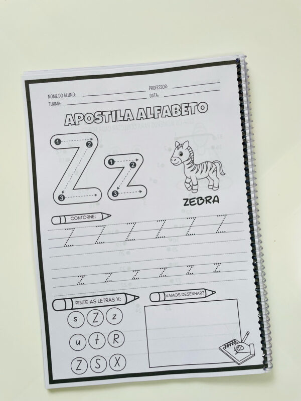 Combo de Apostilas ( Alfabeto, Numerais e Coordenação Motora Fina) - Imagem 8